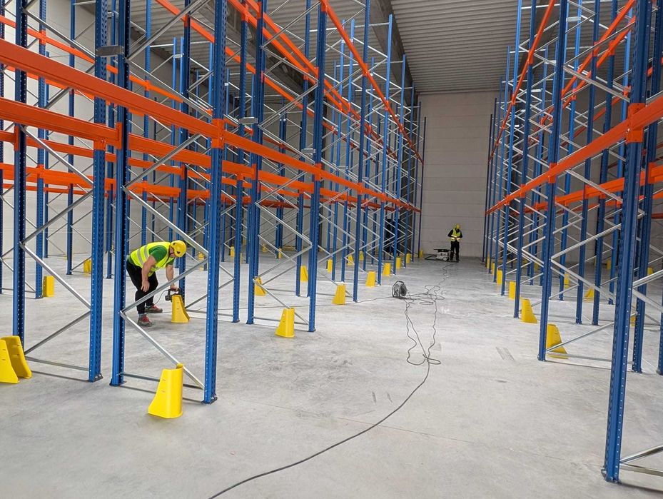 Regał magazynowy - paletowy, półkowy.