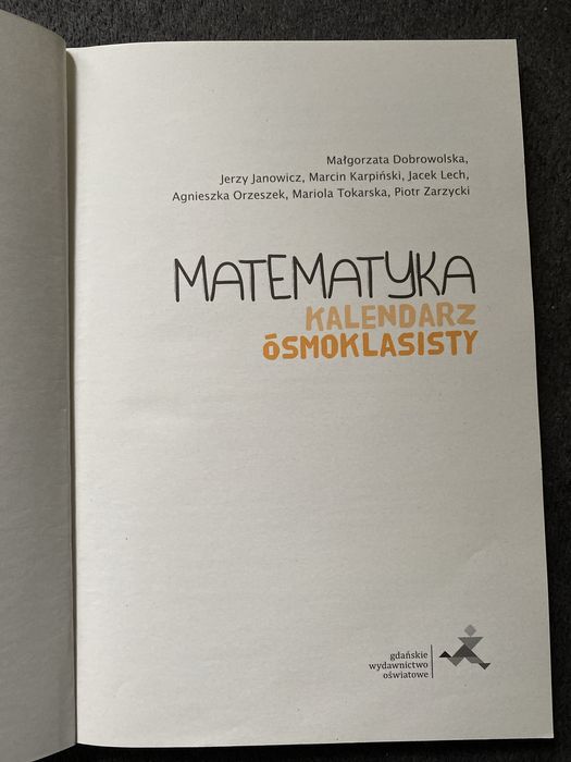 Matematyka kalendarz ósmoklasisty