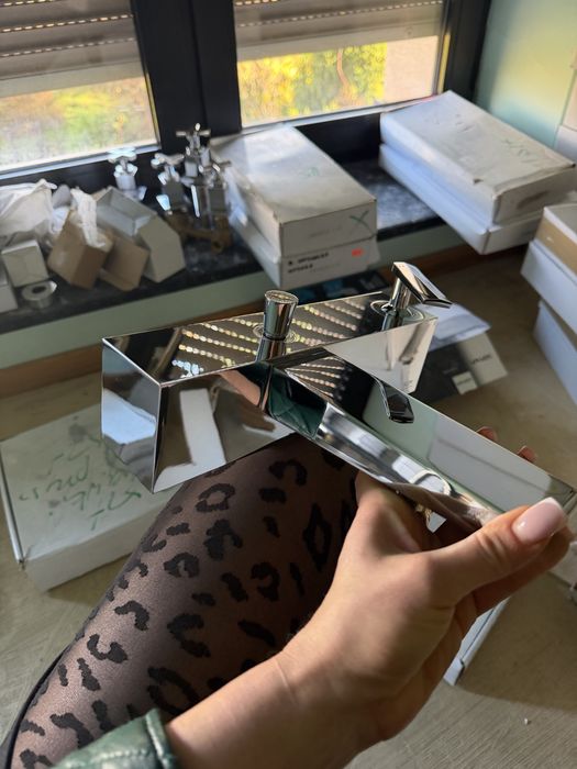 Zestaw Baterii z glowicami GROHE umywalkowa i wannowa ścienna