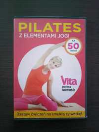 Pilates z elementami jogi - Zestaw ćwiczeń VCD STAN BARDZO DOBRY