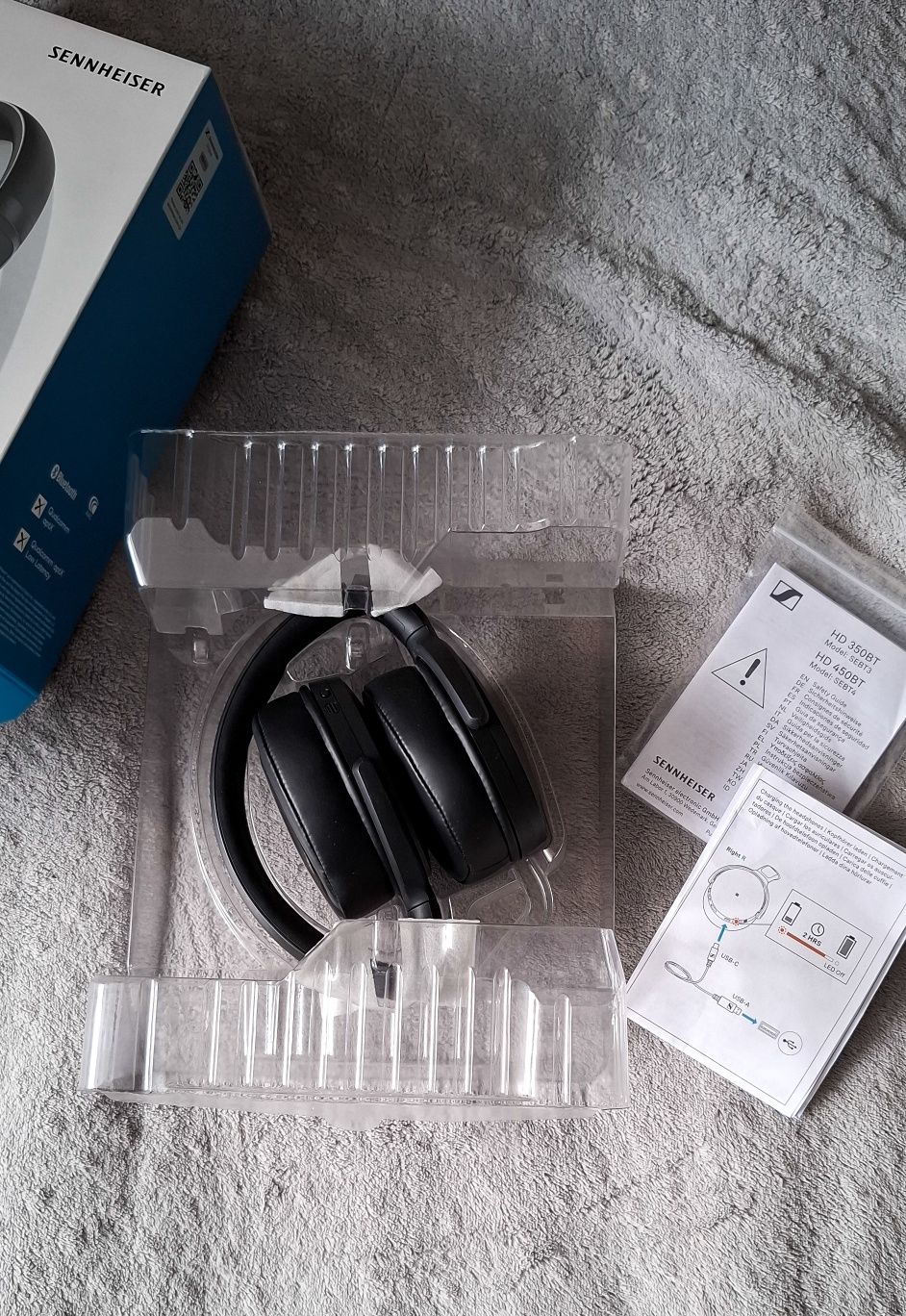 Słuchawki Sennheiser HD 350BT Wireless – 30h pracy, Bluetooth 5.0