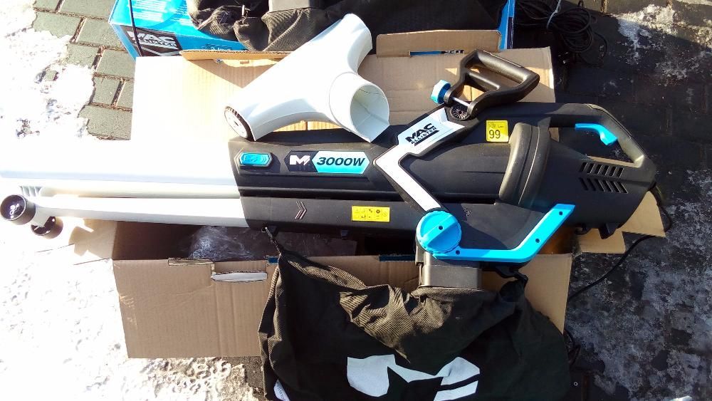 Odkurzacz do liści - dmuchawa MACALLISTER 3000 W mielenie Polecam!!!