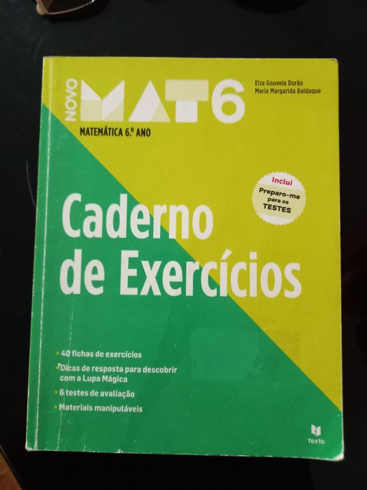 Caderno de atividades - Matemática 6.⁰ ano