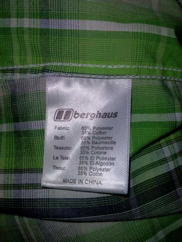 Сорочка рубашка в клітинку чоловіча мужская berghaus