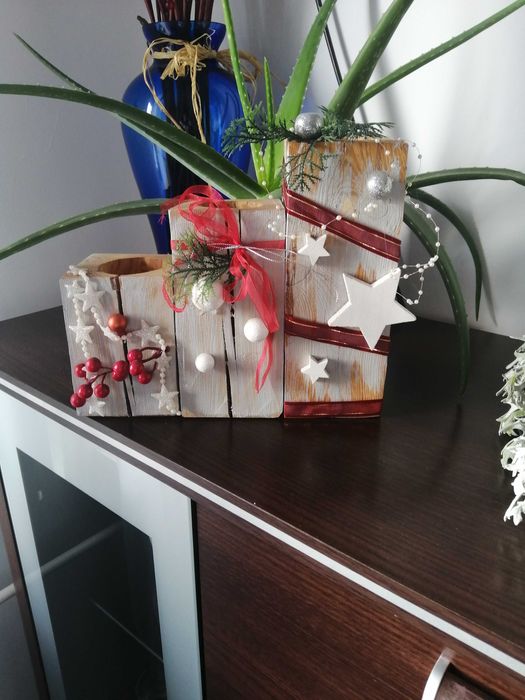 Zestaw 3 świeczników