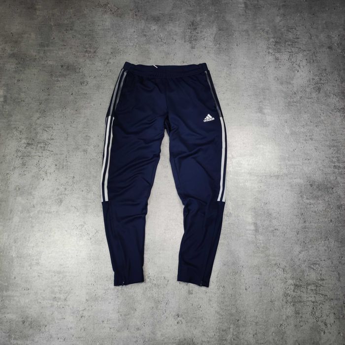 MĘSKIE Sportowe Granatowe Dresy Adidas Logo Bieganie Trening Primegren