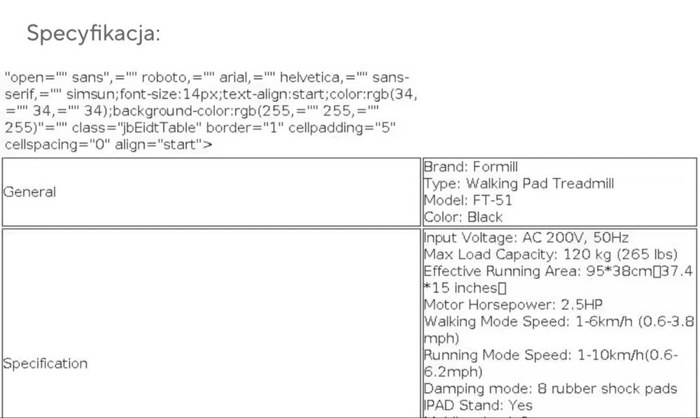 Bieznia Formill FT51