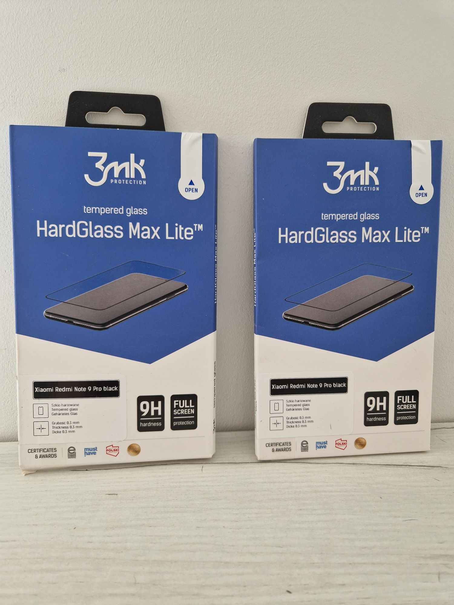 Hartowane szkło 3MK HardGlass Max Lite do Xiaomi Redmi Note 9 Pro