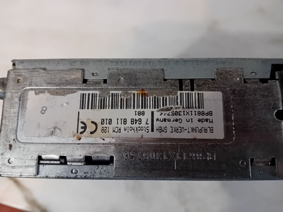 Autorádio Anos 90 Blaupunkt Stockholm RCM 128 ( Visor Avariado )