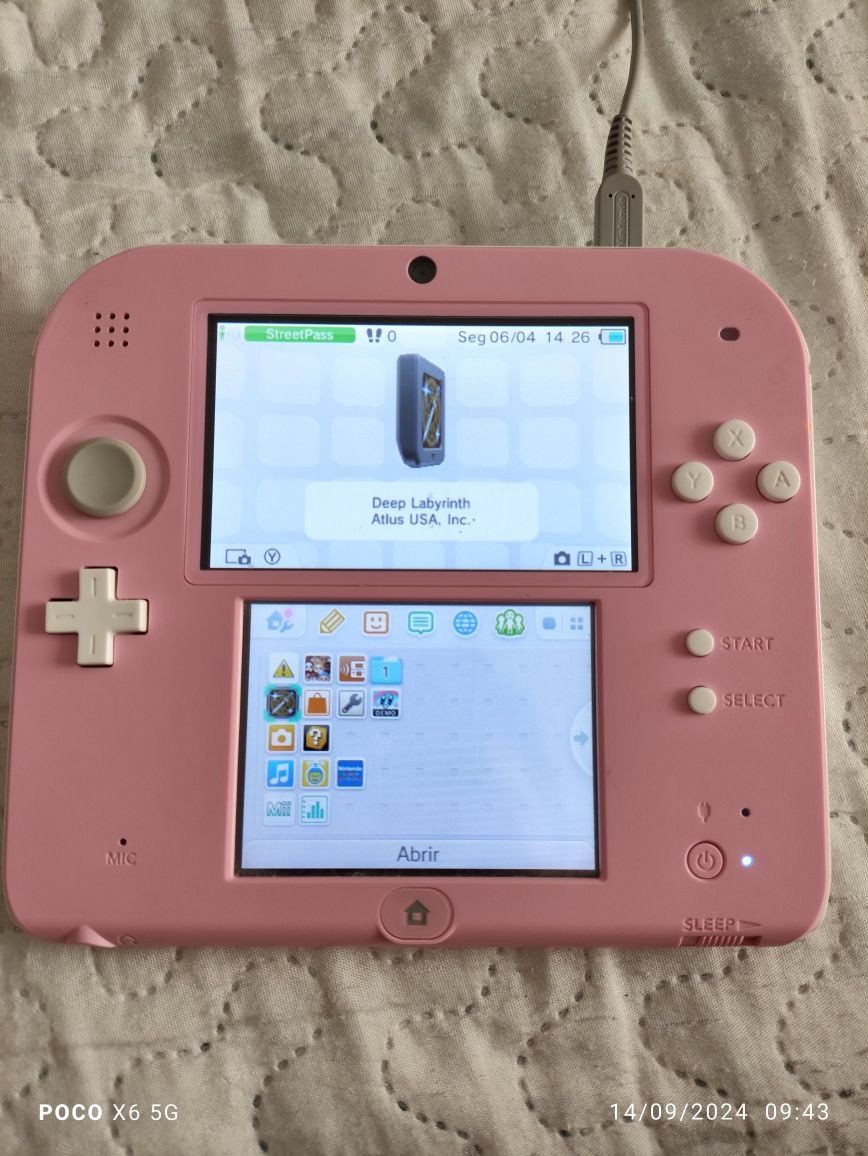 Nintendo 2ds com jogos