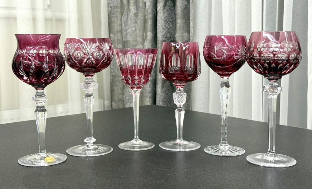 Хрустальные фужеры для вина Nachtmann WMF Dorotheenhutte GDR Германия