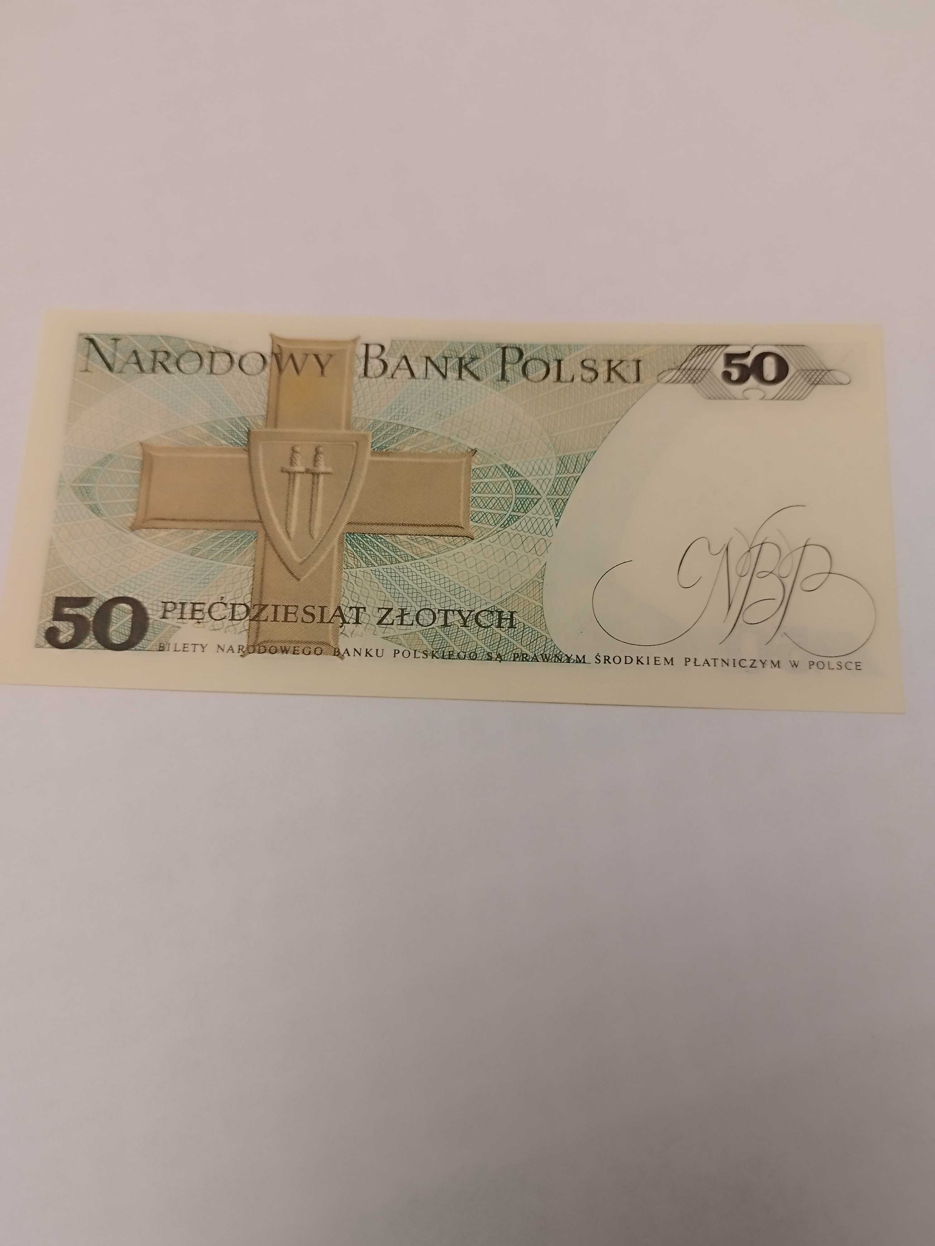 Banknot 50 zł z 1988 roku sprzedam.