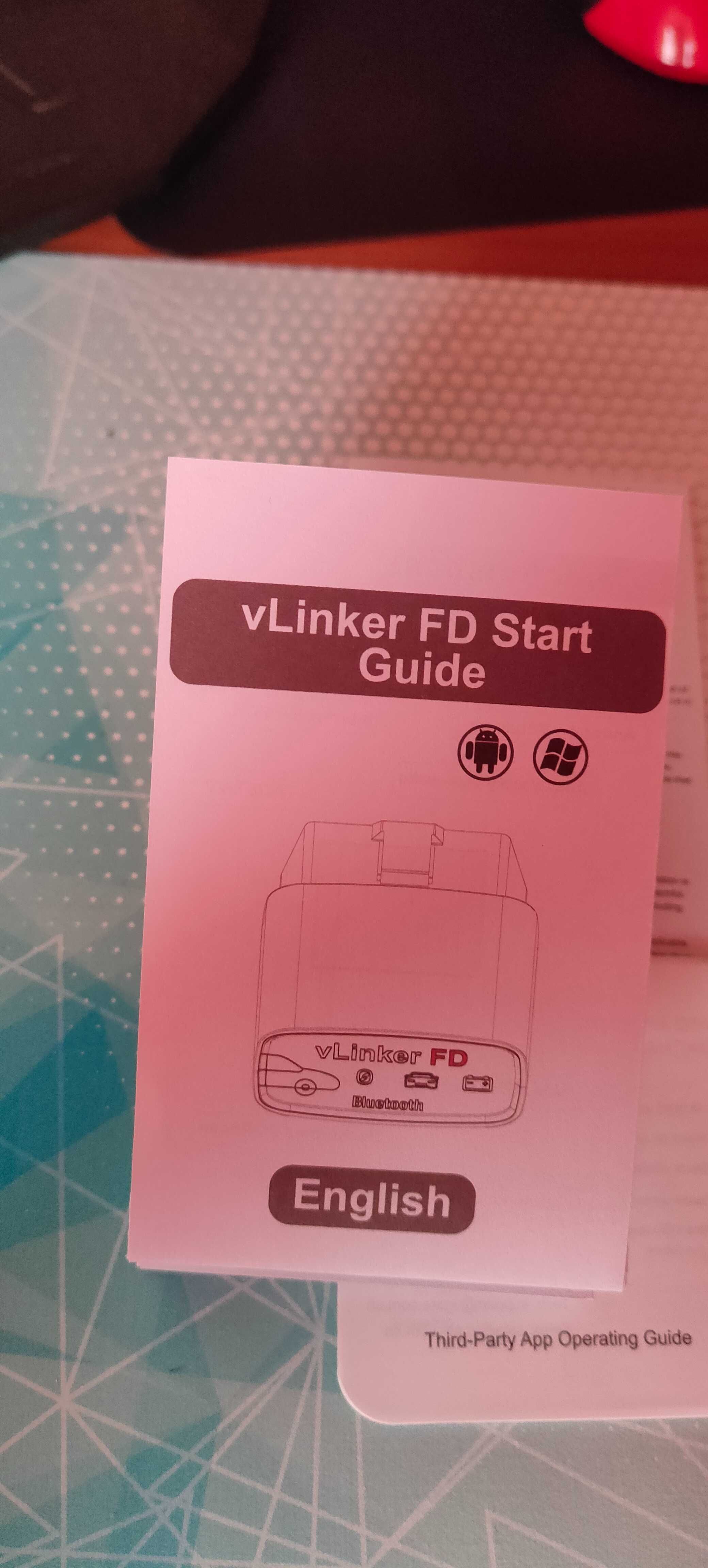 Vgate-OBD2 Ferramenta de diagnóstico automático do carro VLinker FD