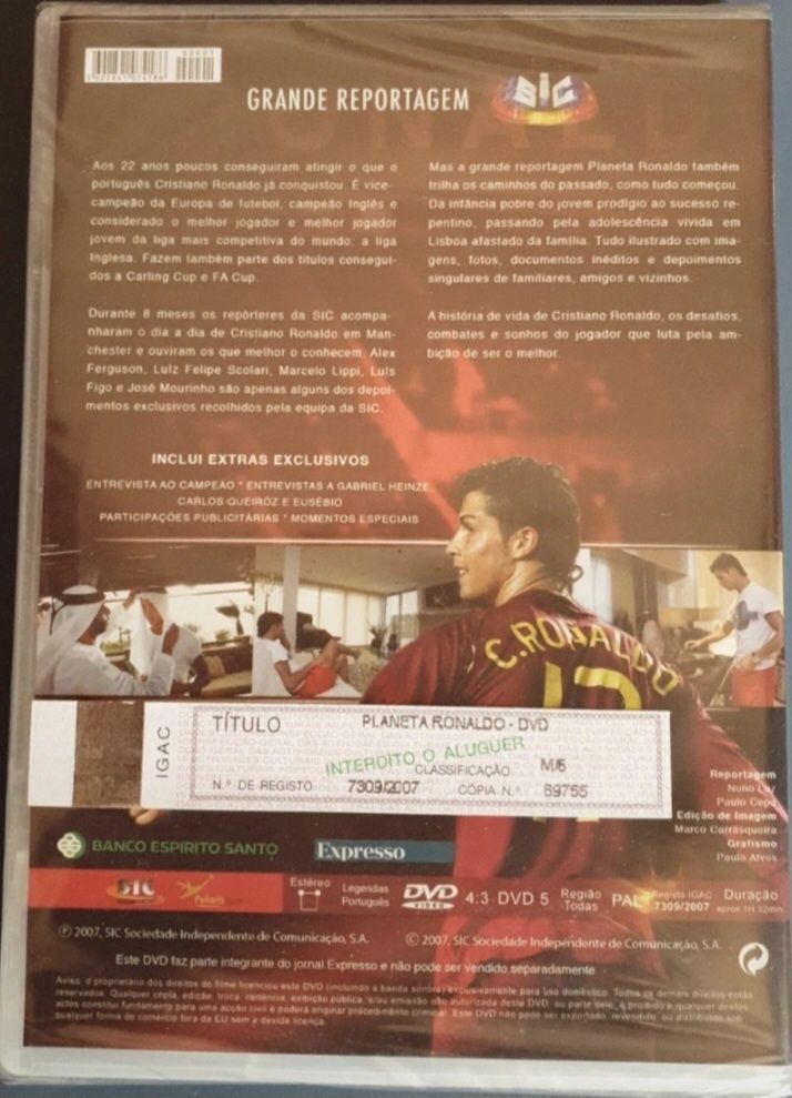 Dvd Cristiano Ronaldo "A ambição de ser o melhor"