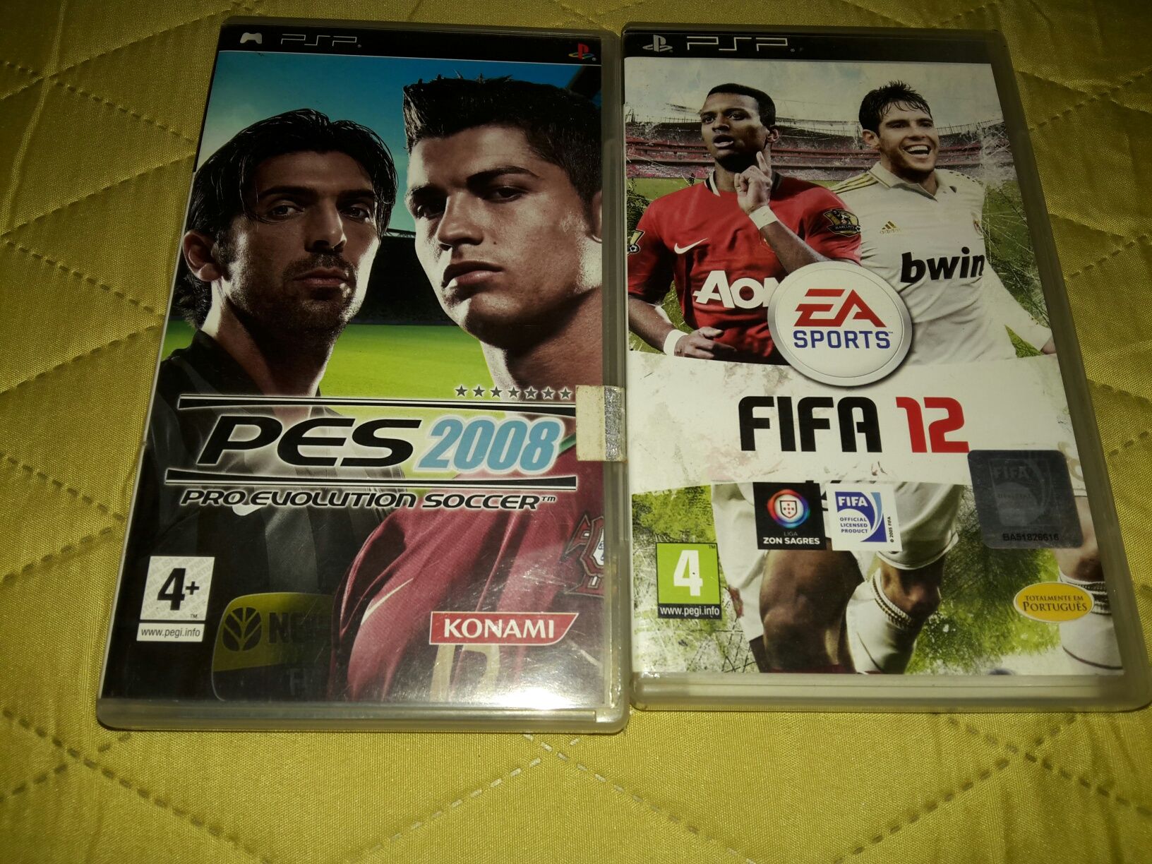 Jogos de futebol PES 2008 / FIFA 12