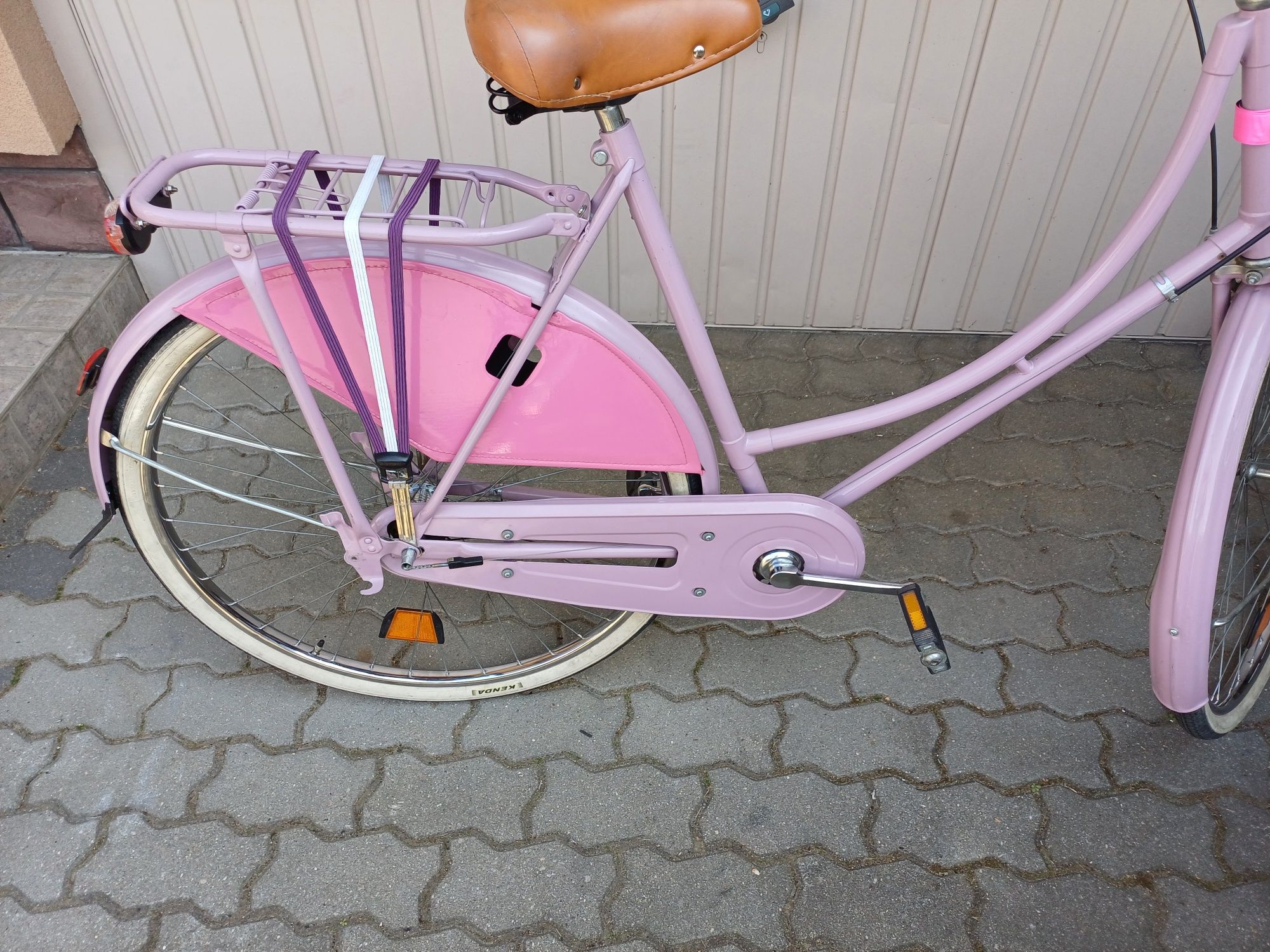 Rower Damka Holenderka Lawendowa Retro Klasyk 28cali 3 biegi w piascie