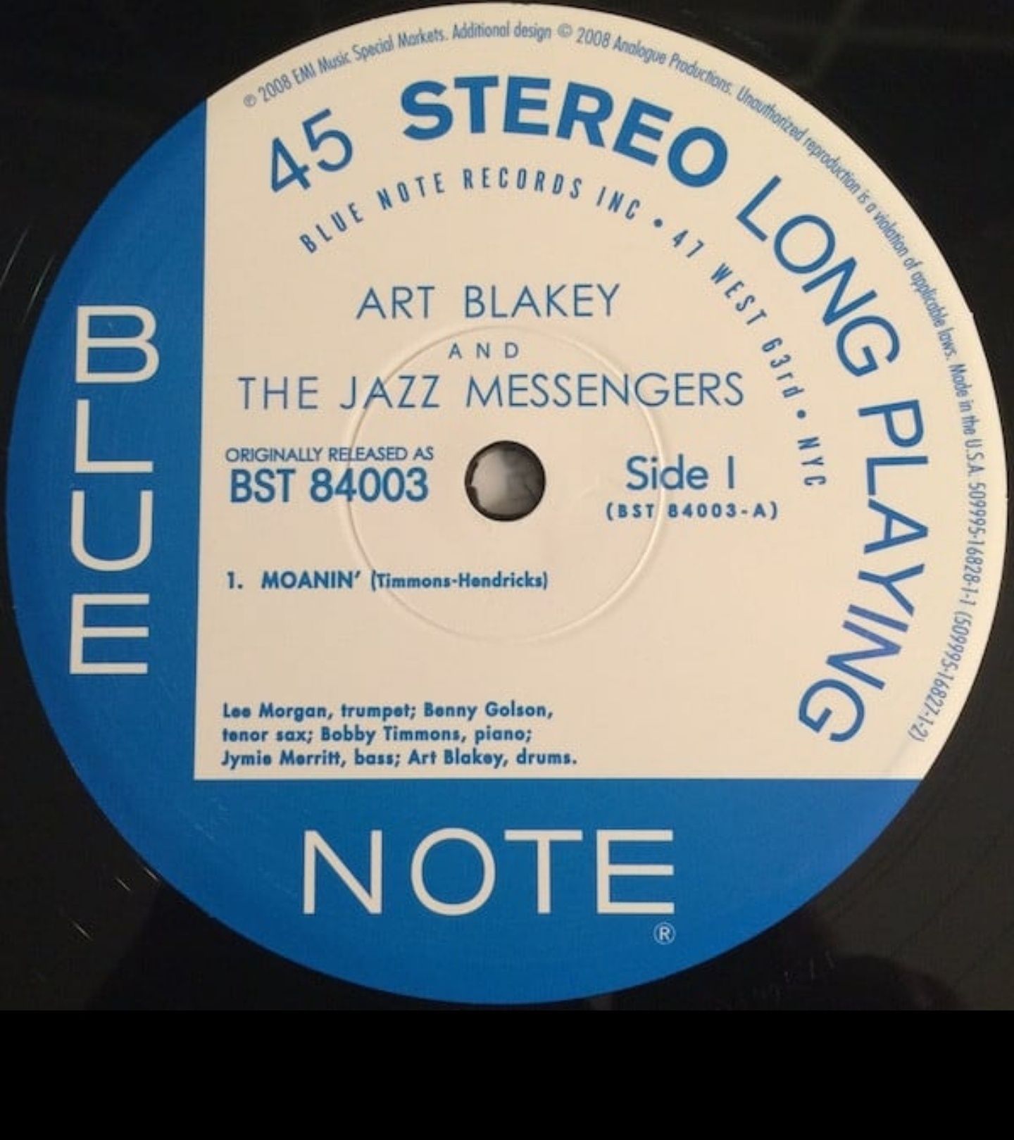 Art Blakey and the Jazz Messengers - Moanin Analogue Productions 45rpm