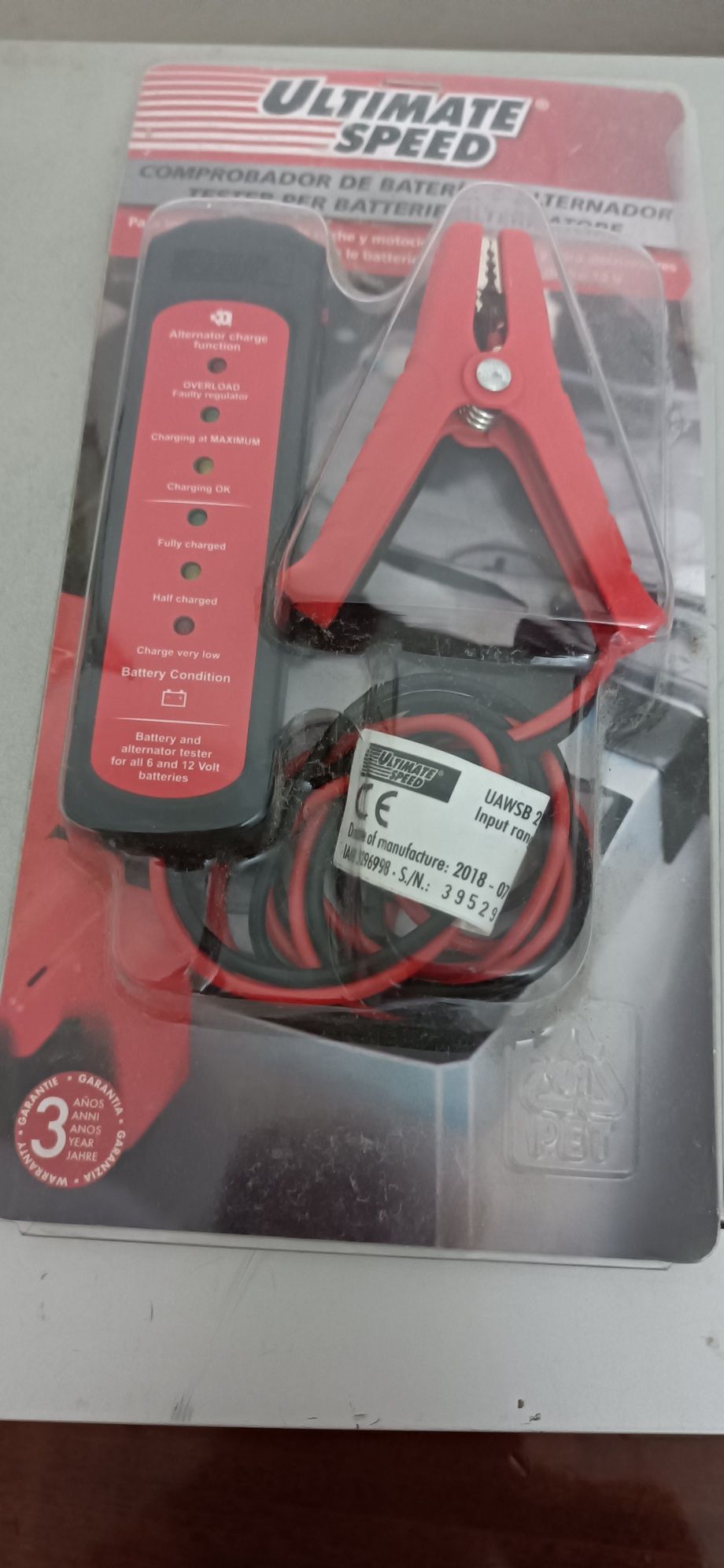 Medidor de bateria e Alternador 6/12 Volts