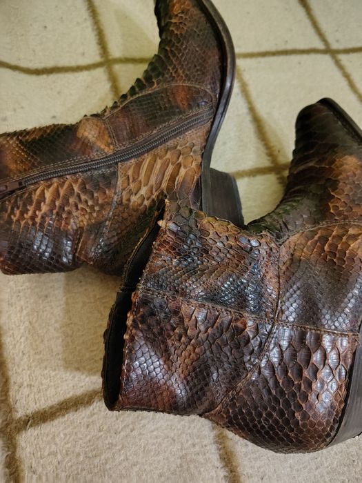 Казаки мужские, кожа питона