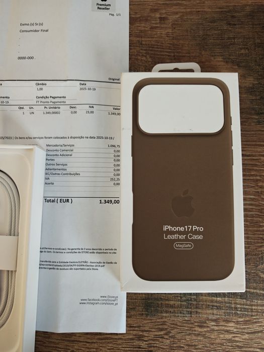 iPhone 17 Pro 6.3" 256GB Cosnic Orange Seminovo Novo C/Garantia Aceito