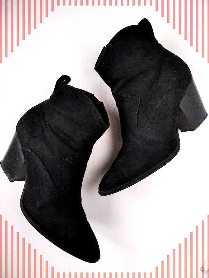 Divided H&M kowbojki, botki, buty zamszowe 36
