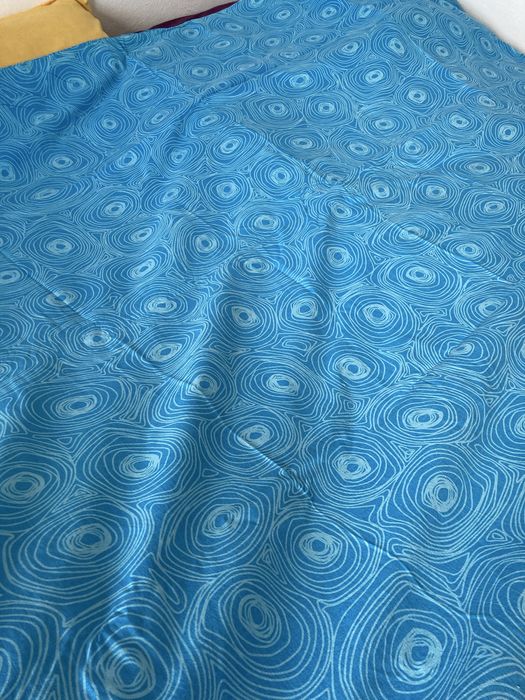 Niebieska bawełniana pościel Ikea 140x200