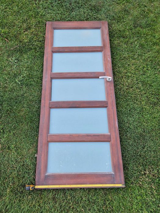 Drzwi wewnętrzne drewniane – 5 sztuk (pełne i przeszklone)