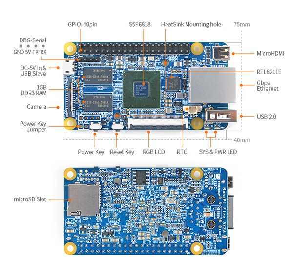 Восьмиядерный мини-компьютер NanoPi Fire 3