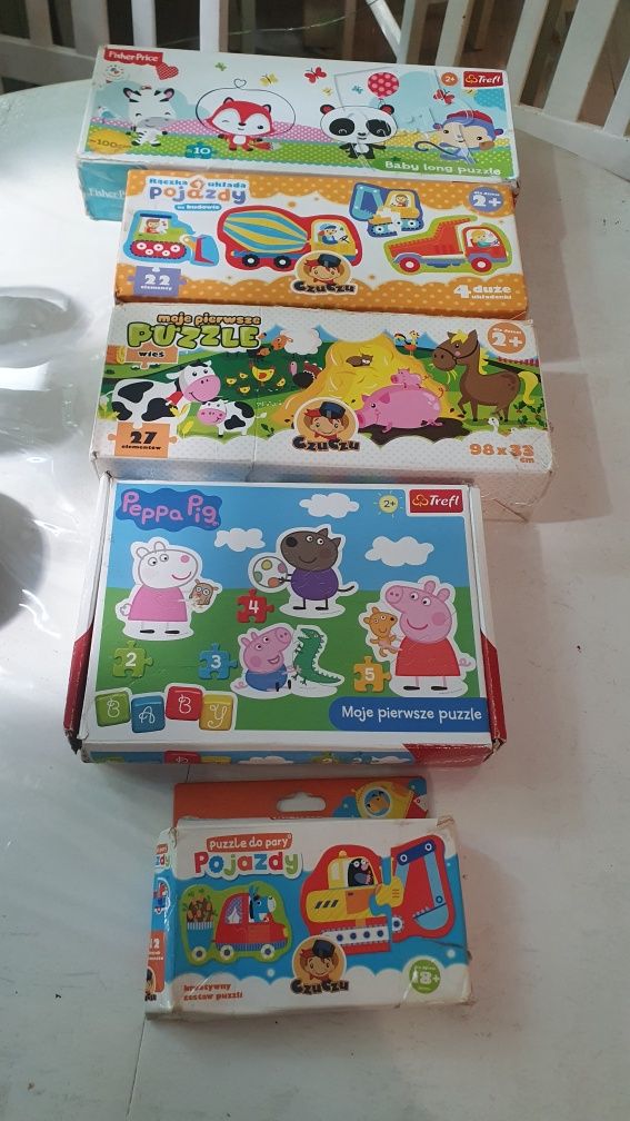 Puzzle zestaw 5 Fisher price trefl czuczu
