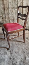 Stare dębowe krzesła PRL