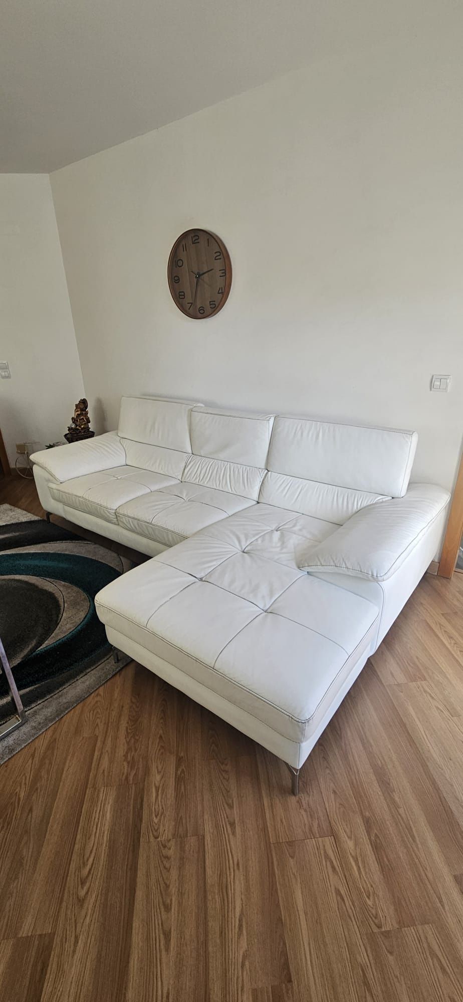 Sofa Chaise Long 3 lugares pele