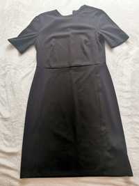 Czarna sukienka dzianinowa, reserved
