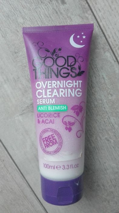 Serum do cery trądzikowej na noc Good Things Overnight Clearing Serum