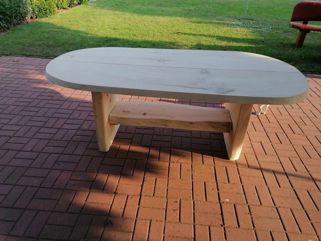 Stół topolowy z drewna