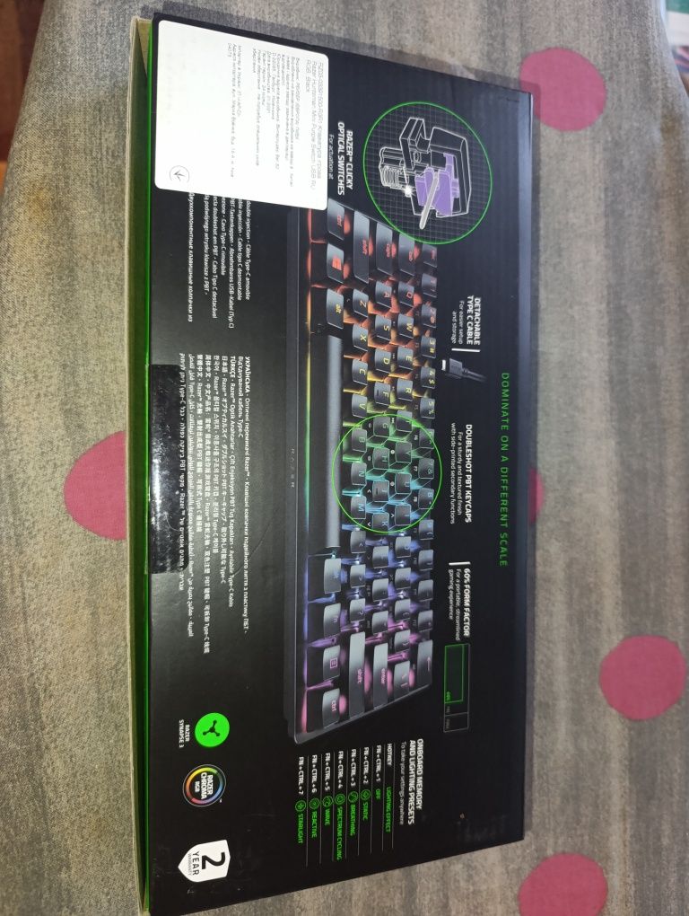 Механічна клавіатура razer huntsman mini 60% purple switches