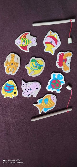 Zestaw zabawek drewnianych