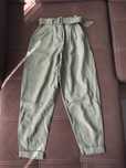 Luźne spodnie/cargo khaki bershka rozmiar XS/34
