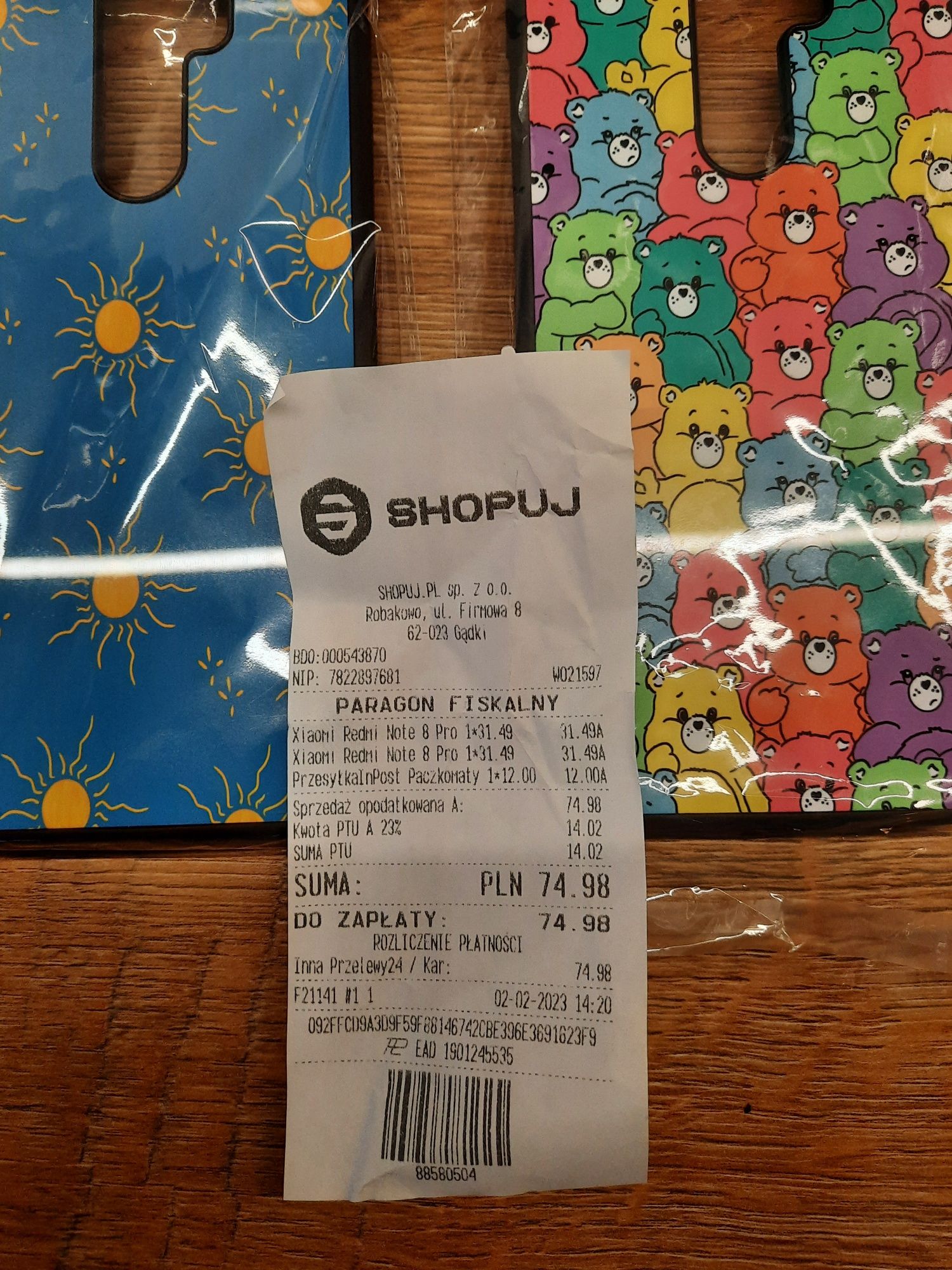Etui Xiomi Redmi Note 8 Pro, nowe, nie używane (cena za 1 szt)