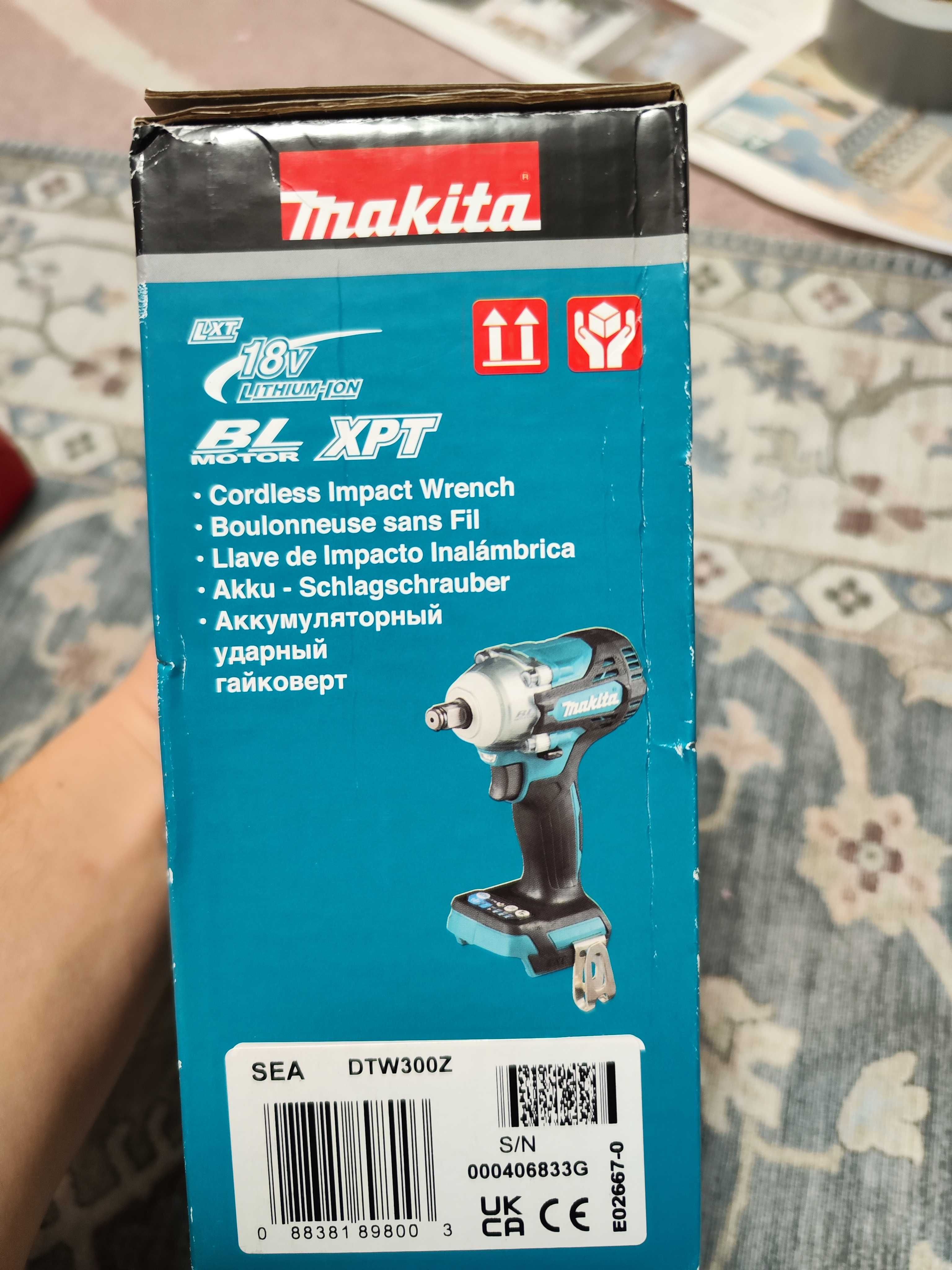 Акумуляторний ударний гайковерт Makita DTW300Z (без АКБ та ЗУ)Оригінал