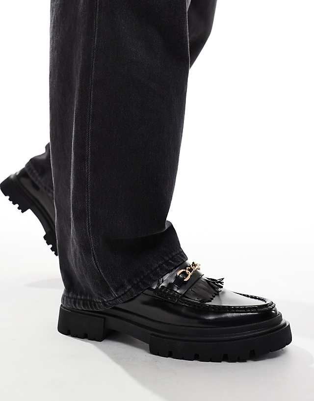 Asos Design 44,5 Czarne Loafersy Z Eko Skóry H17162