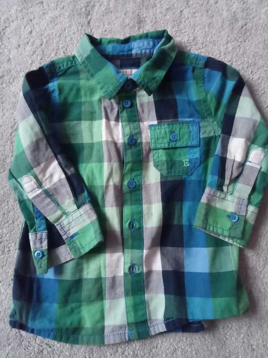 Koszula chłopięca w kratkę rozm. 80  Esprit