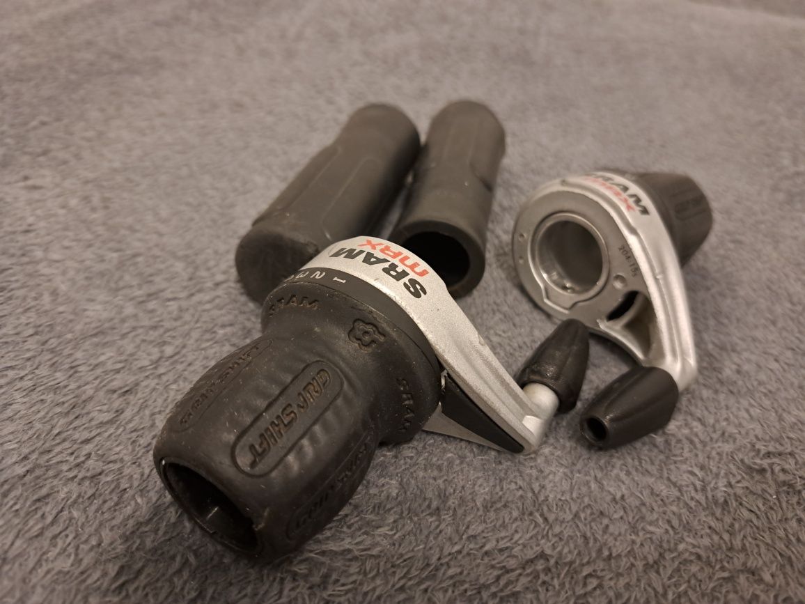 Manetki + Chwyty Sram Gripshift 3x7 używane