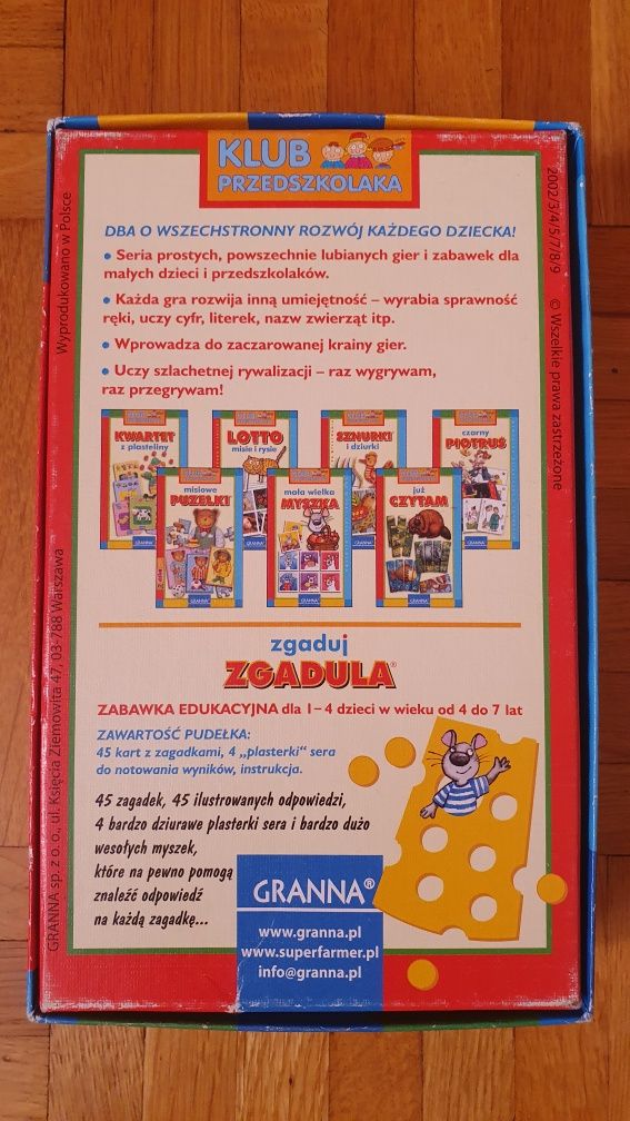 Zgaduj zgadula Granna klub przedszkolaka