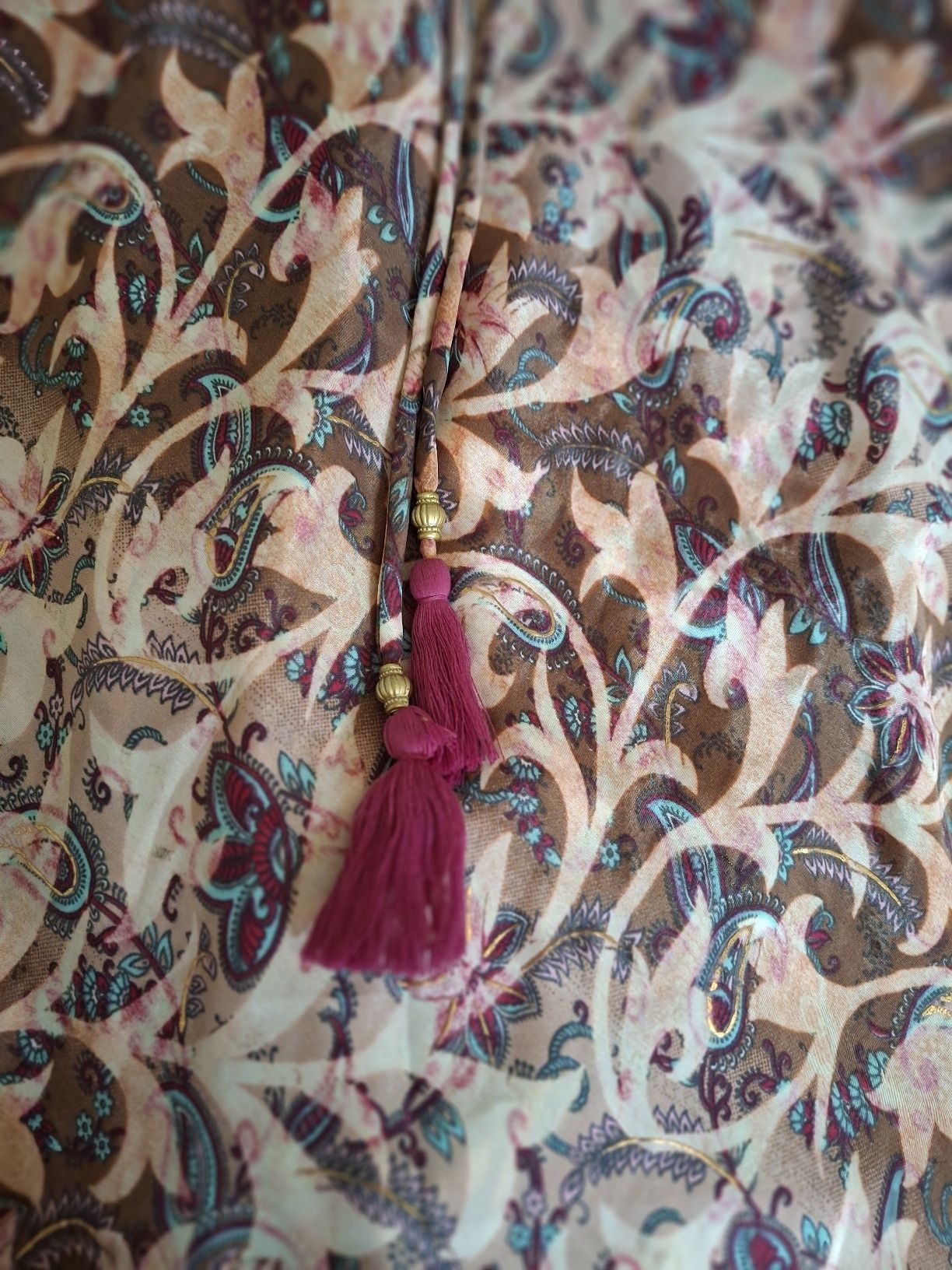 Vestido seda indiana