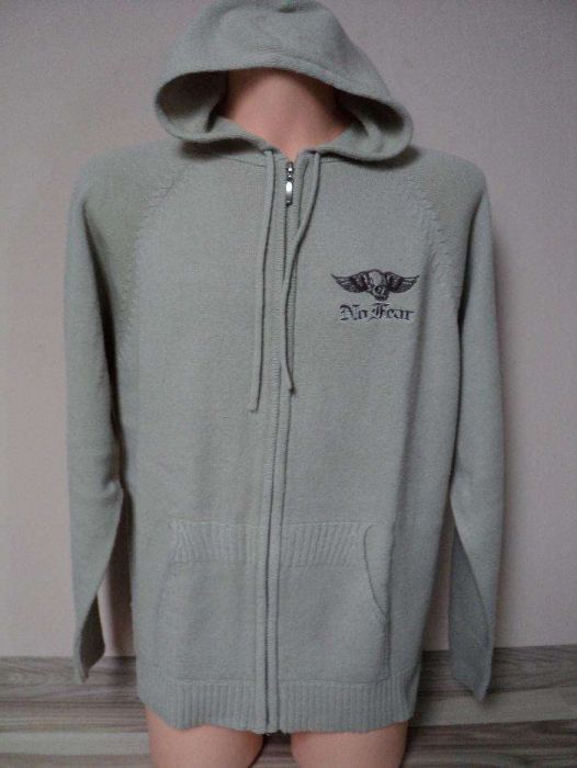 No Fear bluza z kapturem full zip rozpinana elegancka S stan bdb męska