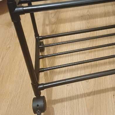 Багаторівневий підлоговий стелаж  на роликах 6 рівнів