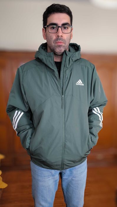 casaco verde adidas tamanho M
