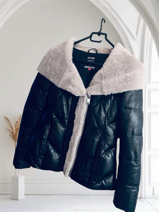 Ochnik efektowna kurtka skóra naturalna