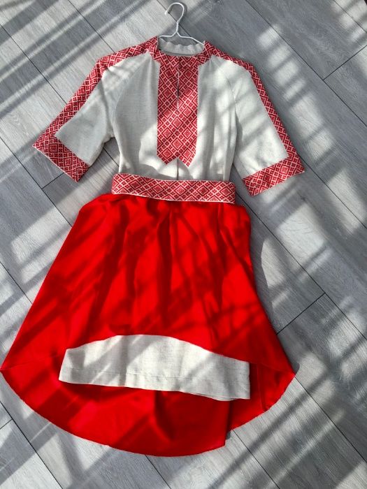 Вышиванка Вышитое платье с поясом Вишита сукня Вишиванка Ручная робота