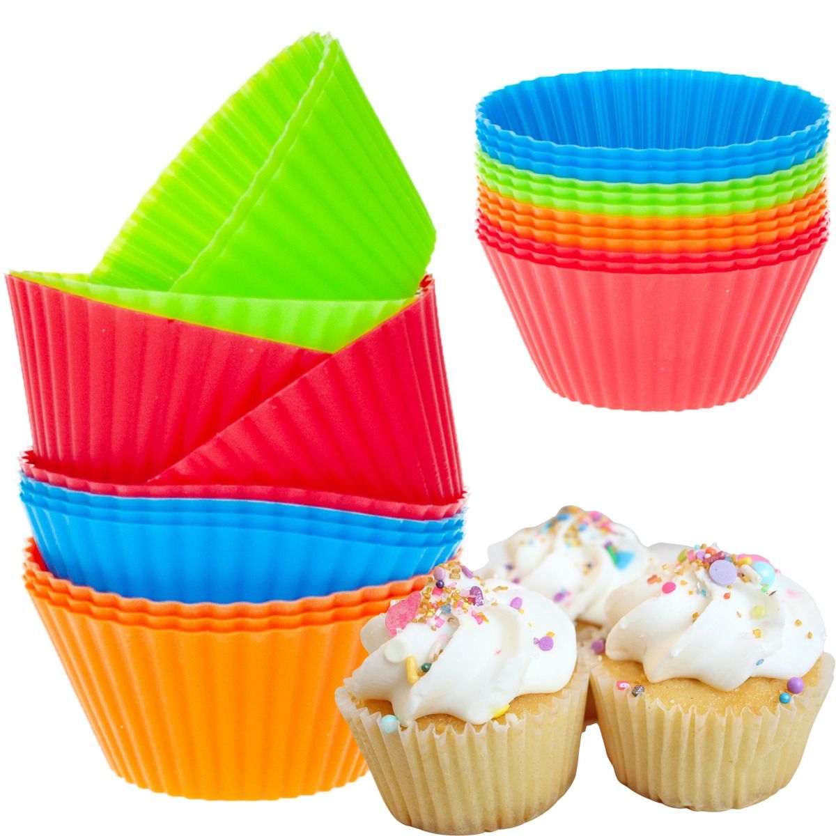 dd47 foremki silikonowe formy do babeczkek muffiny ze